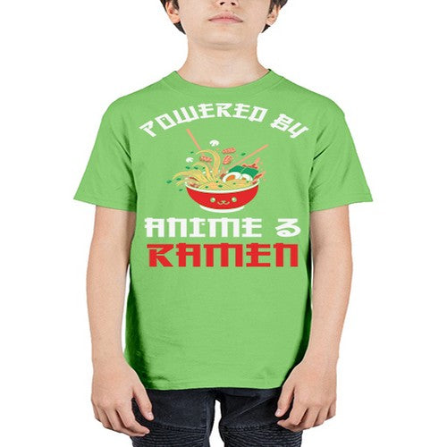 Powered by Anime amp Ramen 275# - anime - Youth Tee Unisex
