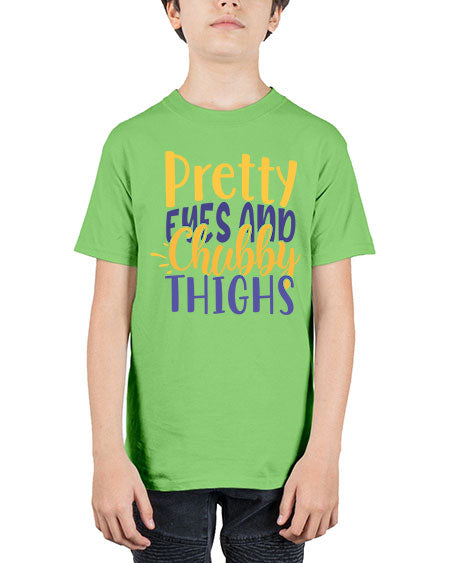 Pretty Eyes And Chubby Thighs Style 192# - baby - Youth Tee Unisex