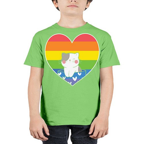 Pride Cat LGBT Kawaii Cats Anime 276# - anime - Youth Tee Unisex