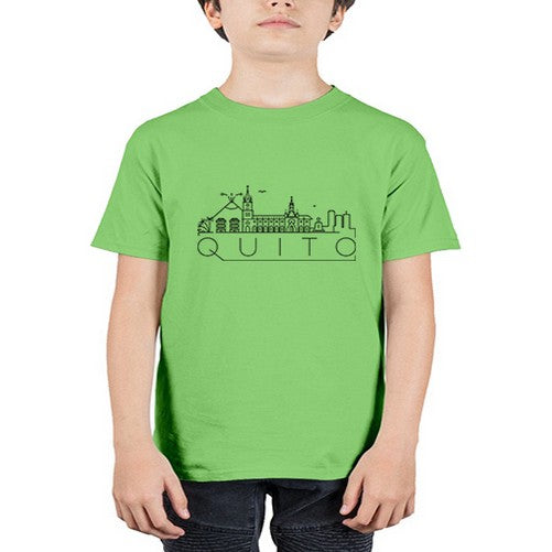 Quito Minimal Skyline 1700# - cities - Youth Tee Unisex