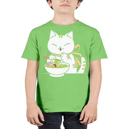 Ramen Cat Kawaii Anime Tee Japanese 280# - anime - Youth Tee Unisex