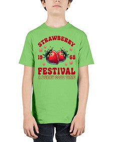Retro Strawberry Festival 1504# - strawberry - Youth Tee Unisex