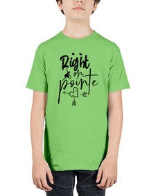 Right on pointe 181# - ballet - Youth Tee Unisex