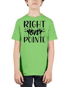 Right on pointe 183# - ballet - Youth Tee Unisex