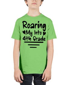 Roaring My Into fourth Grade 760# - fourth grade - Youth Tee Unisex