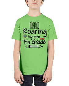 Roaring My Into seventh Grade 763# - seventh grade - Youth Tee Unisex