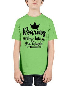 Roaring My Into third Grade 766# - third grade - Youth Tee Unisex