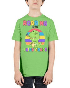Roaring to third Grade Trex 773# - third grade - Youth Tee Unisex