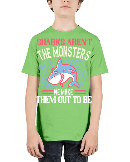 Sharks aren’t the monsters we make them out to be Style 24# - shark-fish - Youth Tee Unisex