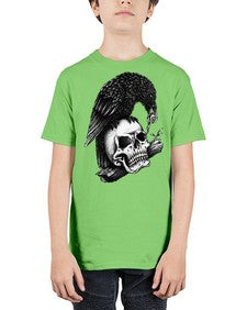 Skull Crow 1052# - graphic - Youth Tee Unisex