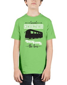 Social conservatives say who drives the bus 5# - bus - Youth Tee Unisex