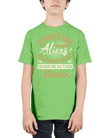 Sometime i wish the aliens would abduct me 38# - ufo - Youth Tee Unisex