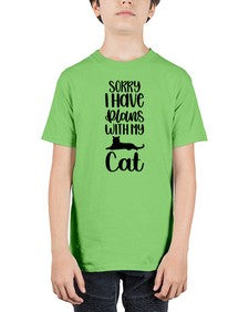 Sorry I Have Plans Style 105# - cats - Youth Tee Unisex