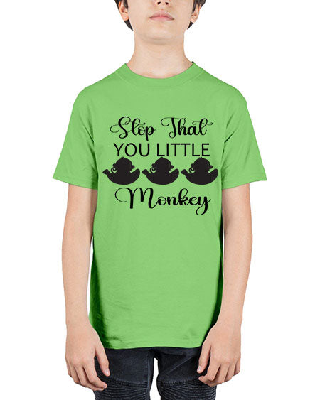 Stop that you little monkey  - monkey - Youth Tee Unisex