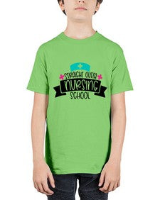 Straight Outta Nursing School Style Style 1425# - nurse - Youth Tee Unisex
