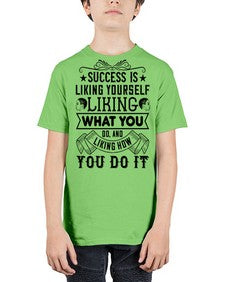 Success is liking yourself liking what you do and liking how you do it Style 2# - black afro - Youth Tee Unisex