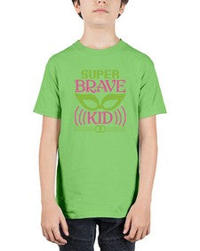 Super brave kid 239# - cartoon super hero - Youth Tee Unisex
