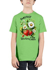 Sweetest Strawberry In The Patch 1598# - strawberry - Youth Tee Unisex