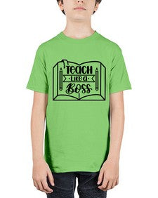 Teach Like A Boss Style 1441# - teacher - Youth Tee Unisex