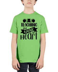 Teaching Is A Work Of Heart Style 1479# - teacher - Youth Tee Unisex