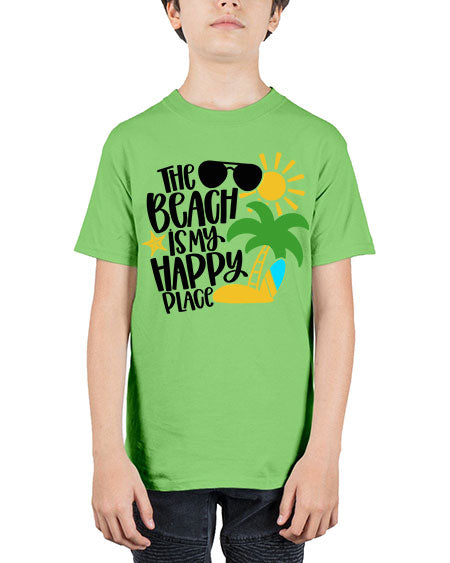 The Beach Is My Happy Place Style 12# - summer - Youth Tee Unisex