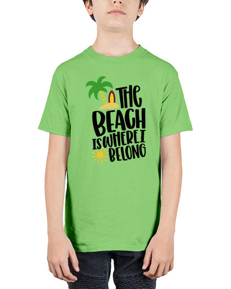 The Beach Is Where I Belong Style 11# - summer - Youth Tee Unisex
