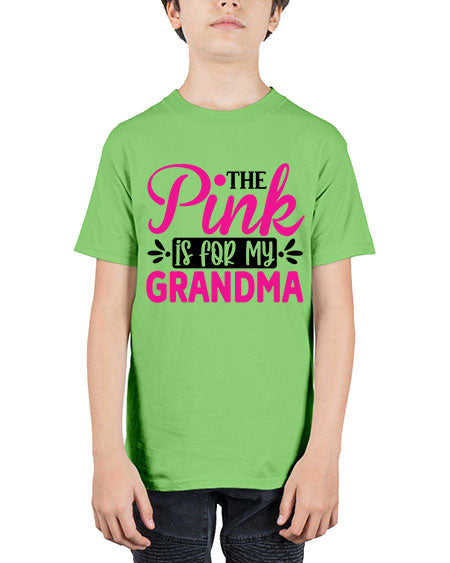 The Pink is for My Grandma 2# - breast cancer - Youth Tee Unisex