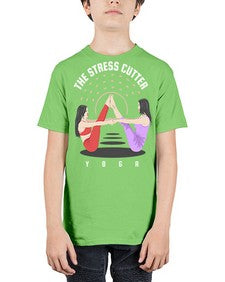 The Stress Cutter 562# - yoga - Youth Tee Unisex