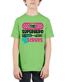 This Superhero Wears Scrubs Style Style 1565# - nurse - Youth Tee Unisex