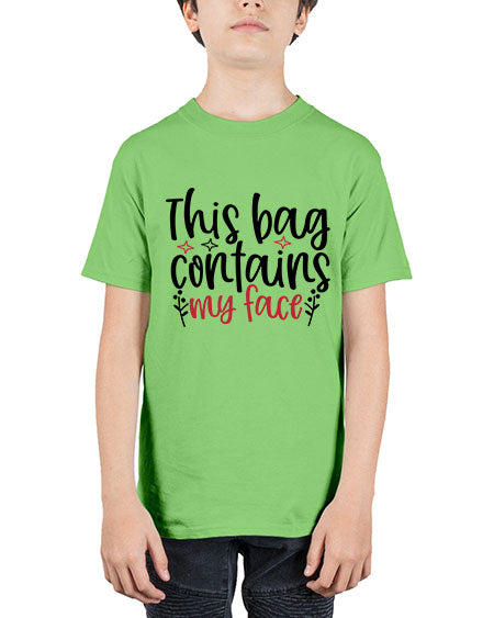This bag contains my face Design Style 216# - beauty - fashion - Youth Tee Unisex