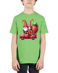 Truck Gnome Strawberries 1673# - strawberry - Youth Tee Unisex