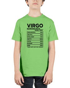 Virgo Nutrition Facts 530# - virgo - Youth Tee Unisex