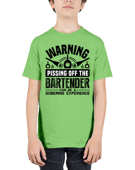 Warning Style 462# - bartender - Youth Tee Unisex