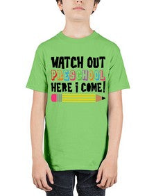 Watch Out Preschool 991# - prek headstart - Youth Tee Unisex