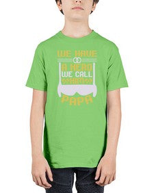 We have a hero we call him papa 263# - cartoon super hero - Youth Tee Unisex