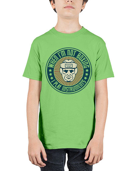 When Im not boxing I play instruments 1754# - boxing - Youth Tee Unisex