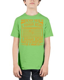 Wherever there is a human being there is an opportunity for a kindness Style 7# - volunteer - Youth Tee Unisex