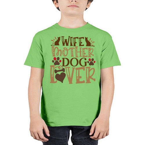 Wife Mother Dog Lover Style 58# - dogs - Youth Tee Unisex