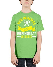With awareness come responsibility and choice Style 5# - Self awareness - Youth Tee Unisex