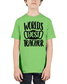 Worlds Best Teacher Style 1656# - teacher - Youth Tee Unisex