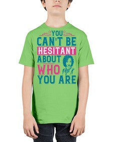 You cant be hesitant about who you are Style 48# - black afro - Youth Tee Unisex