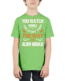 You watch people and stufey them 47# - ufo - Youth Tee Unisex