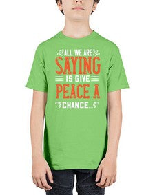 all we are saying 18# - vegan - Youth Tee Unisex