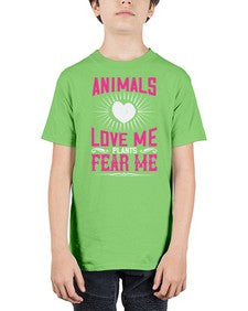 animals love me 27# - vegan - Youth Tee Unisex