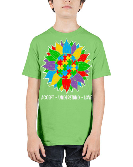 autism accept understand 7# - autism - Youth Tee Unisex