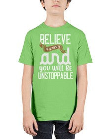 believe in yourself and you will be unstoppable 55# - cooking - Youth Tee Unisex