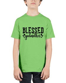 blessed godmother 103# - god parent - Youth Tee Unisex