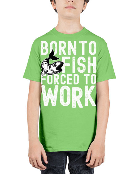 born to fish 64# - shark-fish - Youth Tee Unisex