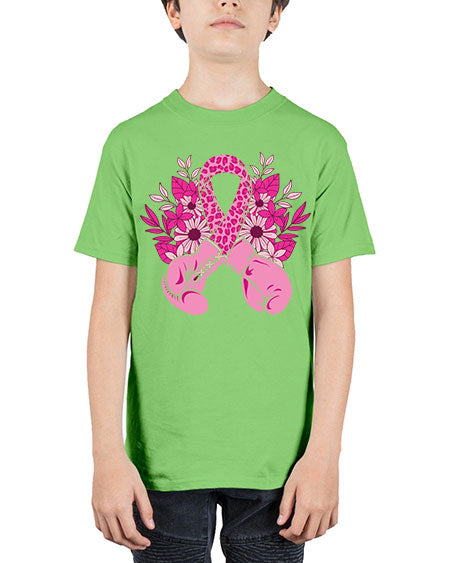 boxing gloves breast cancer - breast cancer - Youth Tee Unisex