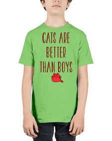 cats are better than boys - cats - Youth Tee Unisex